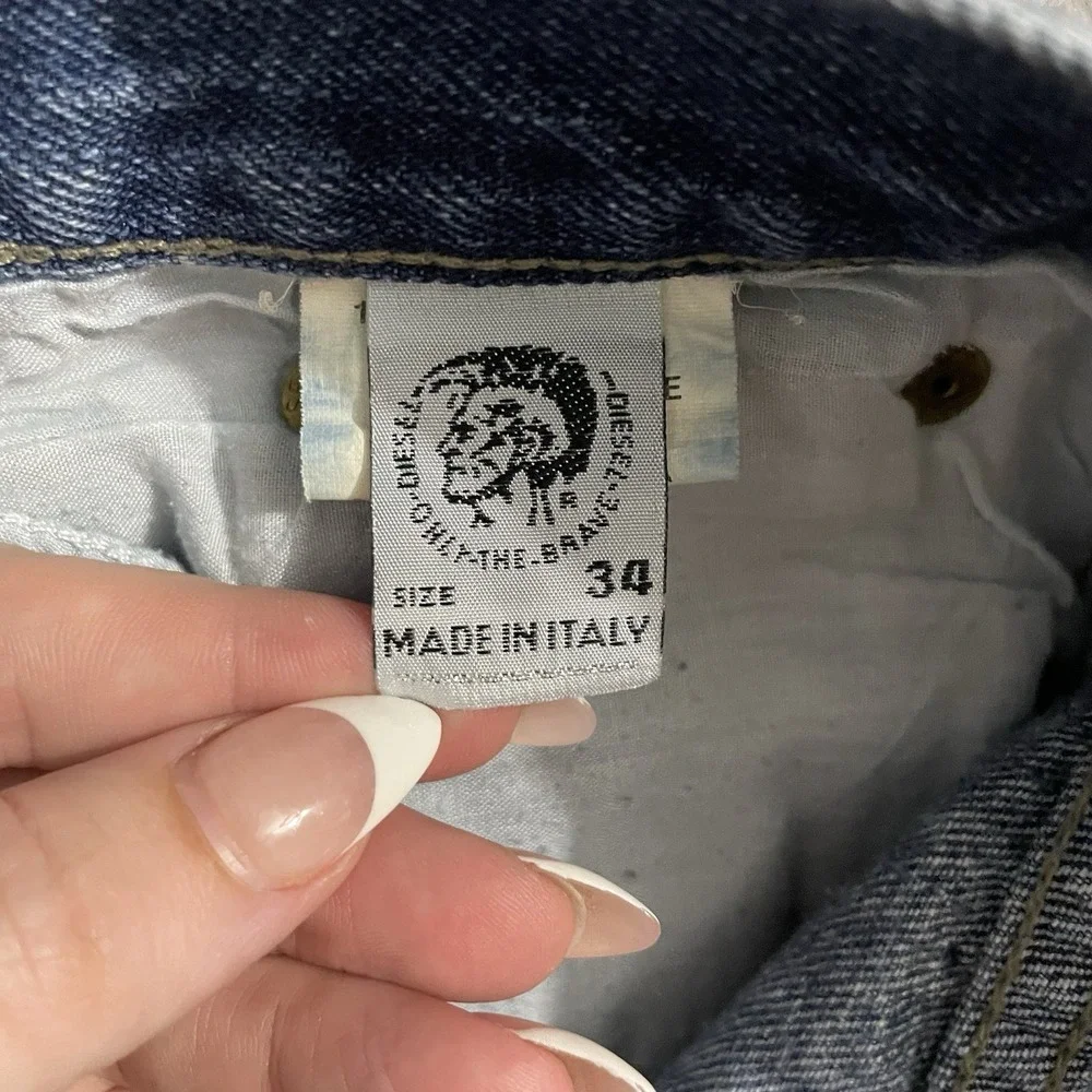 Diesel Industry Jeans Mens 34x32 Kulter Bootcut Blue Denim Medium Wash Mid Rise - Picture 3 of 9